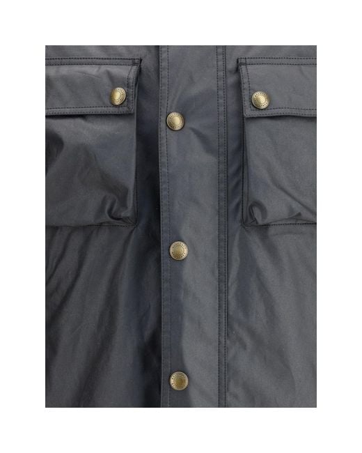 Belstaff Gray Racemaster Jacket for men