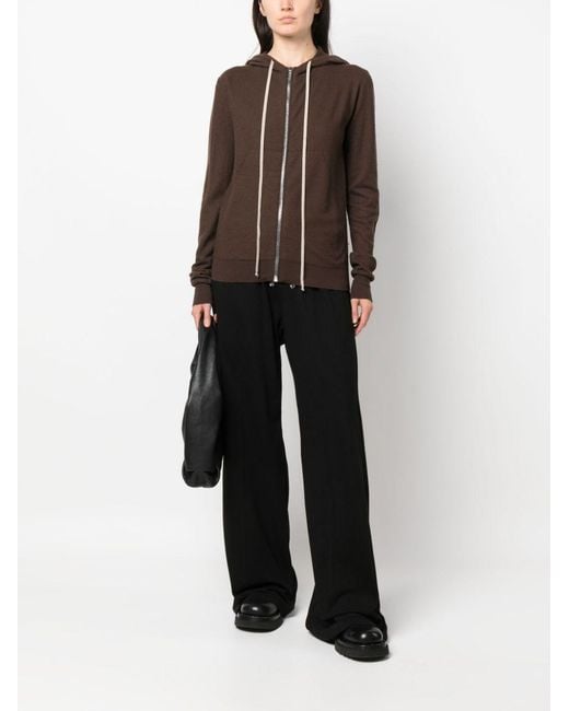 Rick Owens Brown Zip