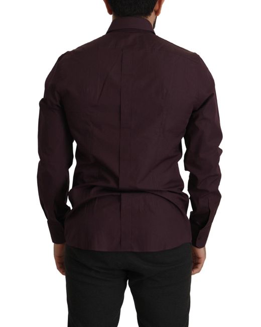 Dolce & Gabbana Blue Regal Slim Fit Dress Shirt for men