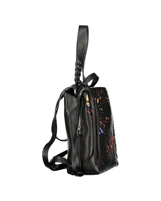 Desigual Black Polyurethane 's Backpack