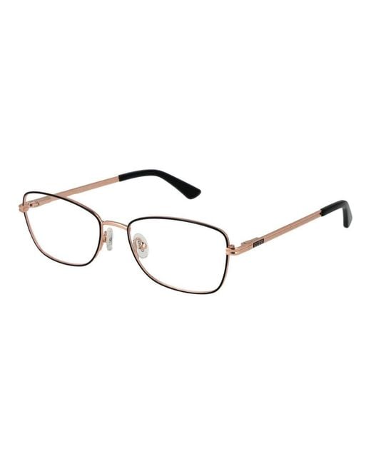 Guess Metallic Black Metal Glasses (frames)
