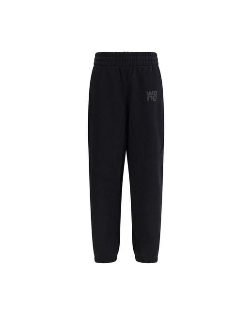 Alexander Wang Black Cotton Joggers (workout Pants)