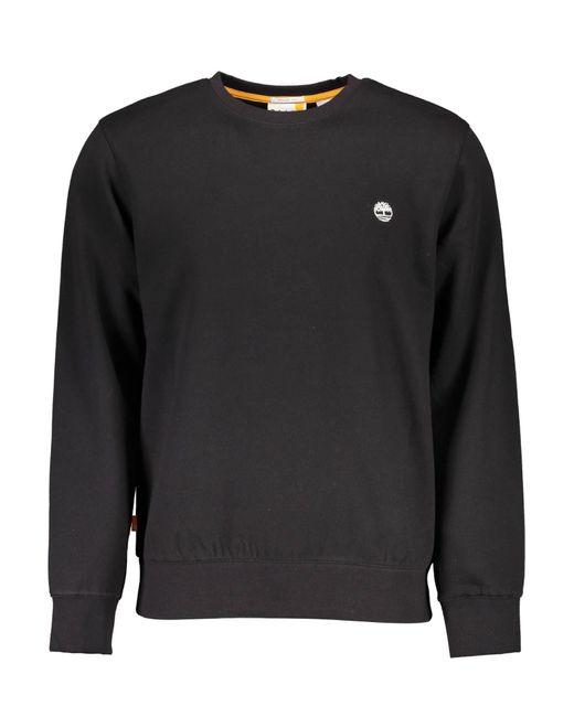 Timberland Black Cotton Sweater for men