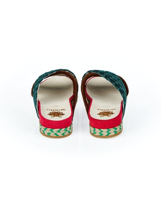 MR & MRS Green Multicolor Dankalia Sandal