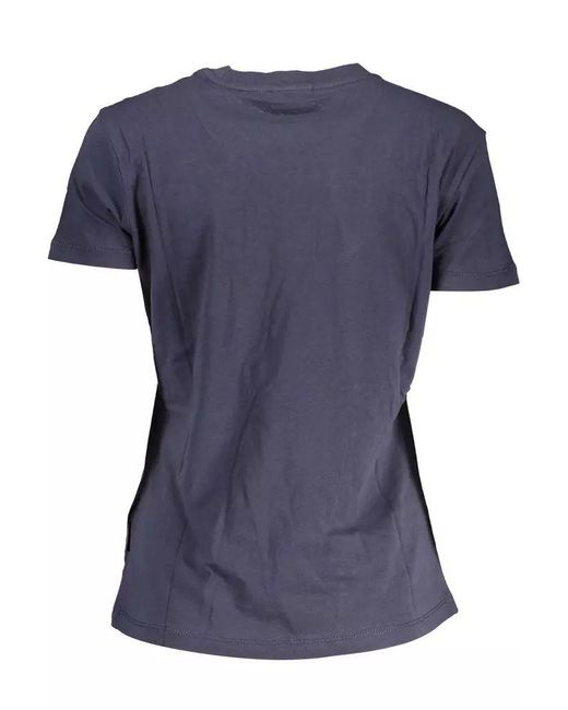 Napapijri Blue Cotton Tops & T-shirt