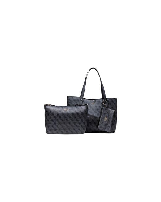 Guess Black Gray Polyethylene Handbag