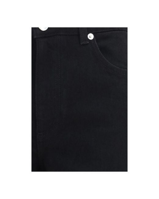 Dolce & Gabbana Black Cotton Straight