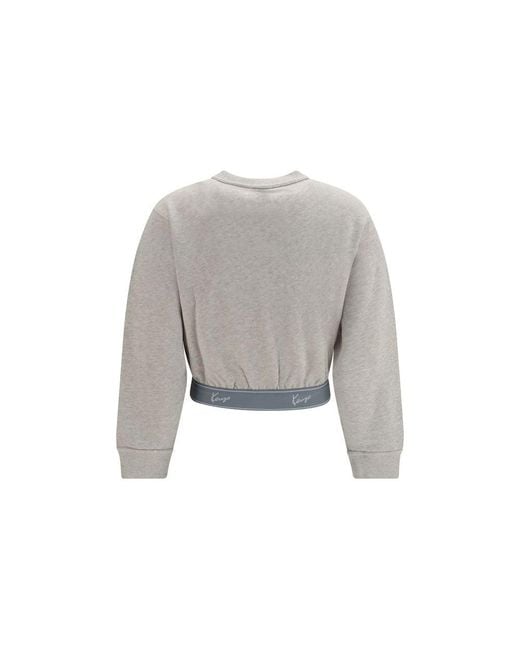 KENZO Gray Cotton Sweatshirt