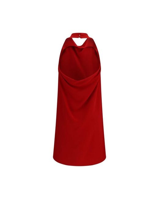 Valentino Garavani Red Multicolor Silk Casual Dress