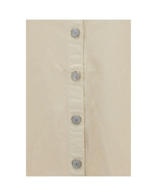 Magda Butrym Natural Beige Denim Shirt