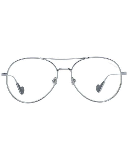 Moncler Metallic Gray Metal Glasses (frames)