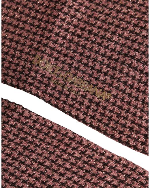 Dolce & Gabbana Brown Dusty Pink Viscose Over The Calf Accessory Socks for men