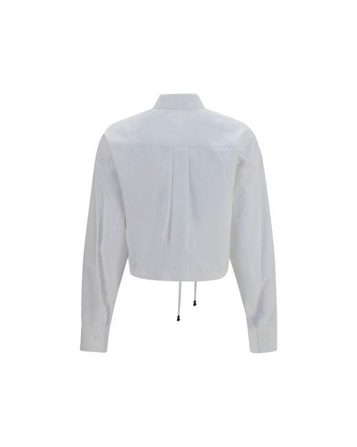 Brunello Cucinelli Gray White Cotton Dress Shirt