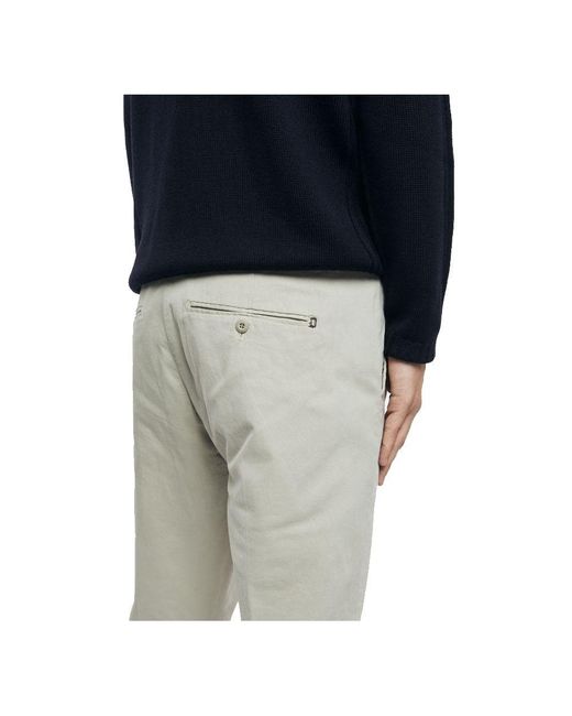 Dondup Gray Chic Gaubert Chino Trousers for men