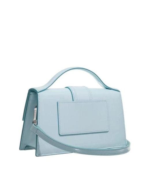 Jacquemus Pale Blue Leather Le Grand Bambino Handbag