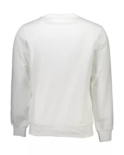 DIESEL White Cotton Sweater for men
