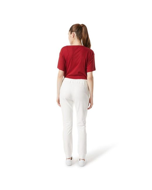 Gas Red Cotton Casual Pants