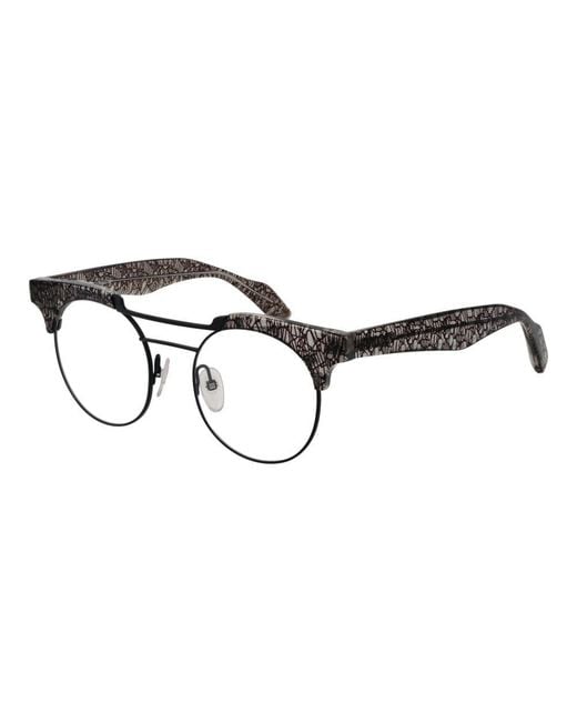 Yohji Yamamoto Brown Black Plastic Glasses (frames) for men