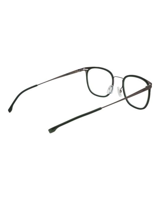 Boss Black Bicolor Stainless Steel Glasses (frames) for men