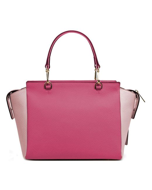 Baldinini Pink Fuchsia Leather Di Calfskin Handbag