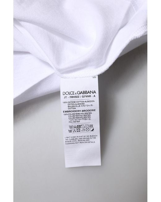 Dolce & Gabbana Purple Eleganza Cotton Crew Neck Tee T-Shirt