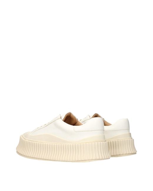 Jil Sander Natural Sneakers Leather/Optic