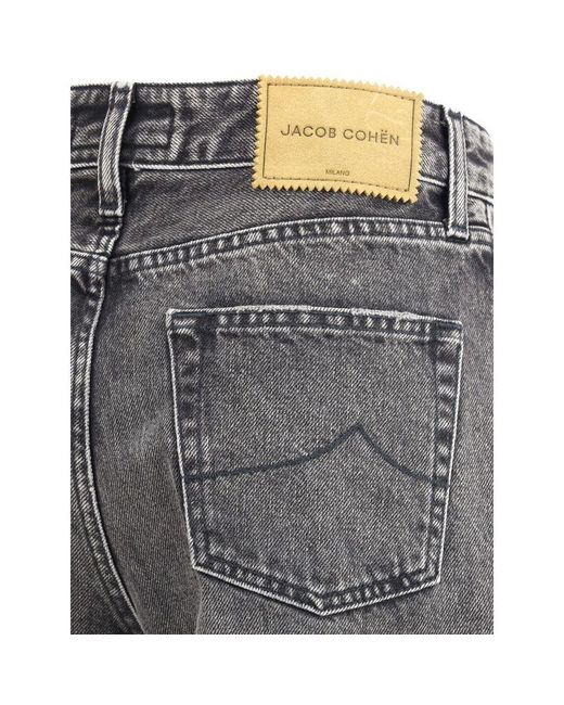 Jacob Cohen Gray Wide Leg Jeans