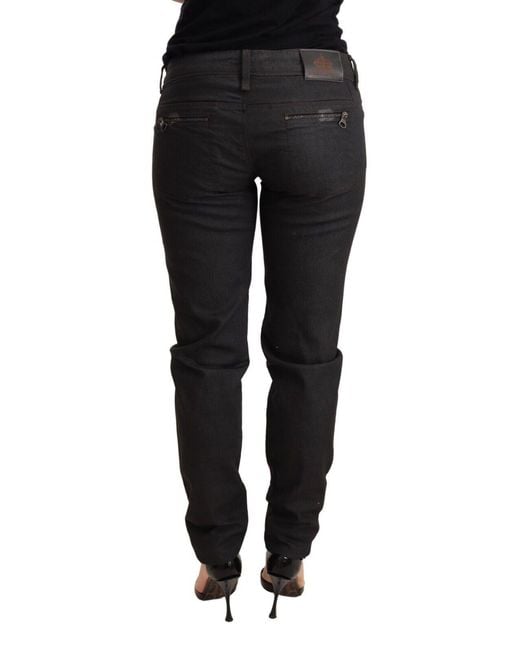 Ermanno Scervino Black Chic Low Waist Skinny Jeans