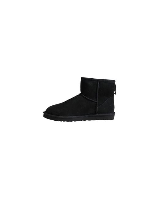 Ugg Black Suede Leather Ankle Boots for men