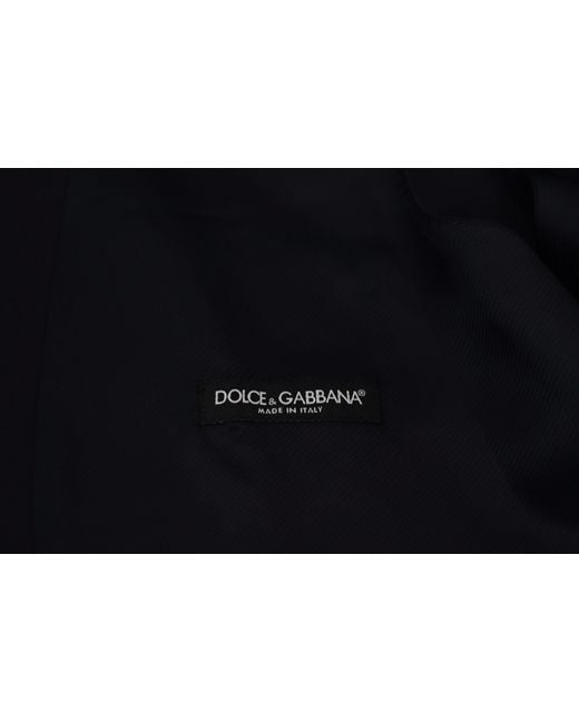 Dolce & Gabbana Blue Wool Vest Classic Fit for men