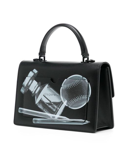 OffWhite c/o Virgil Abloh Off Leather Crossbody Bag in Black Lyst UK