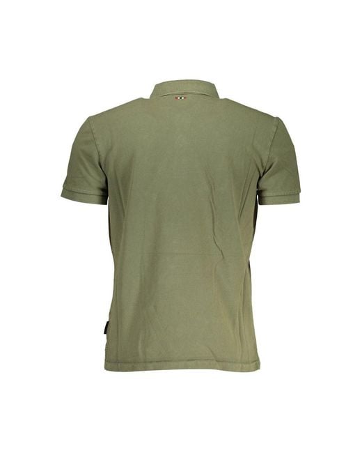 Napapijri Green Cotton Polo for men