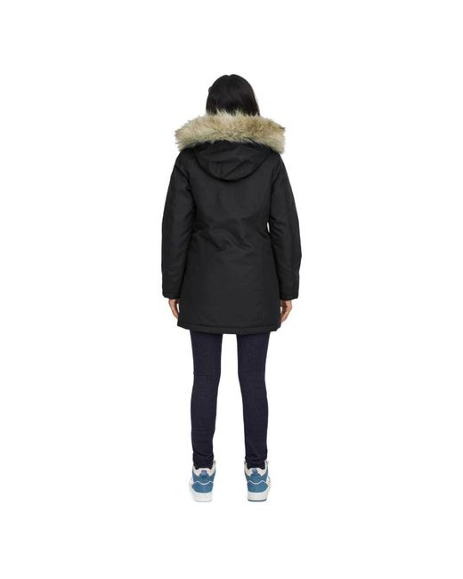 ONLY Black Polyester Parka