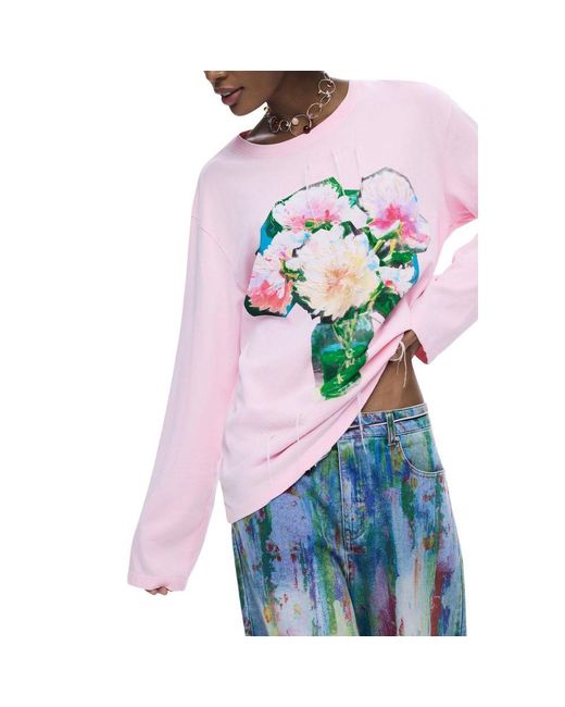 Desigual Multicolor Cotton Long Sleeve T-Shirt