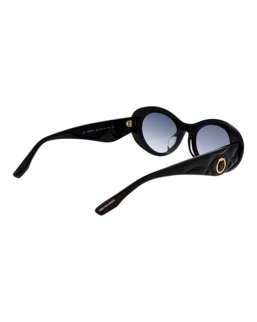 Trussardi Black Acetate Sunglasses