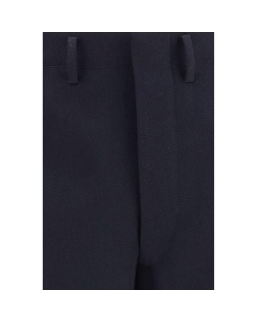 Prada Blue Wool Oves Aries Dress Pants for men