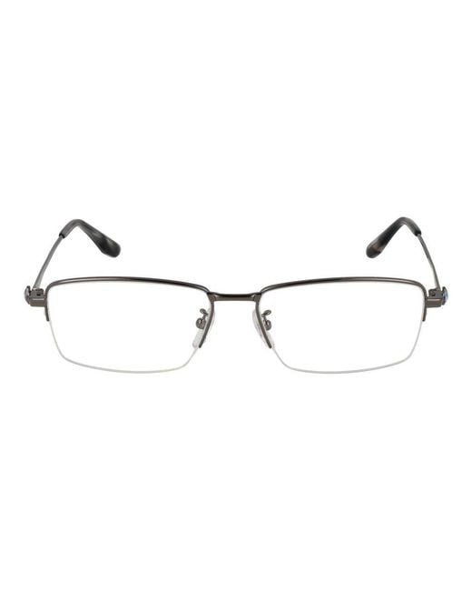 BMW Metallic Gray Metal Glasses (frames) for men
