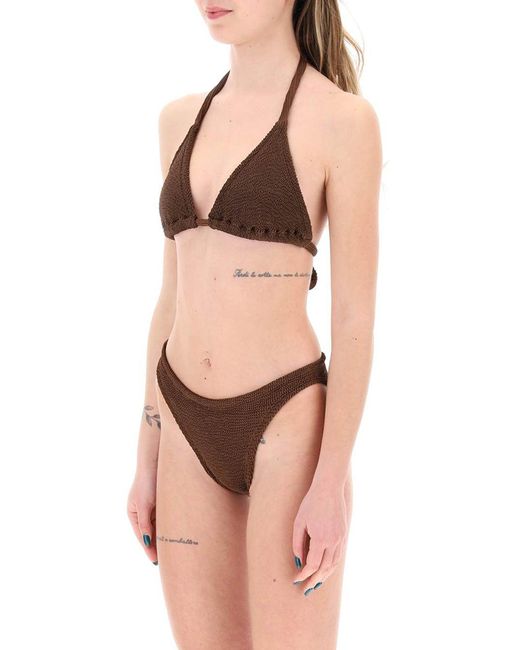 Hunza G Brown Tammy Bikini Set For