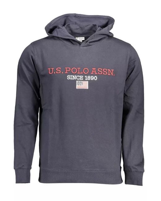 U.S. POLO ASSN. Blue Cotton Sweater for men