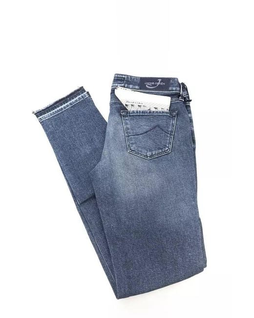 Jacob Cohen Blue Cotton Jeans