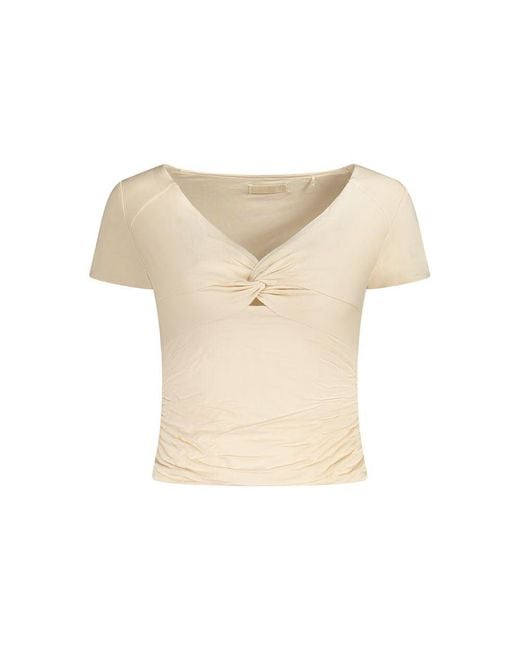 Guess Natural Pink Modal Tops & T