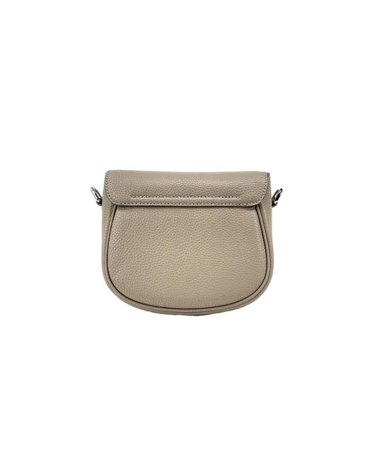 Marc Jacobs Gray Leather Saddle Crossbody Bag