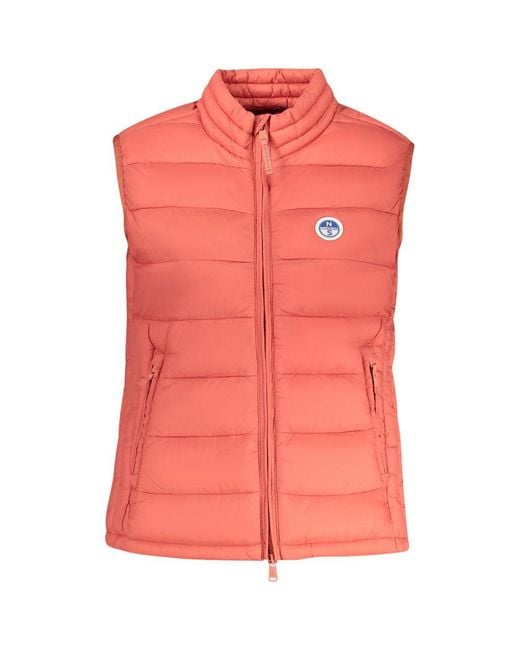 North Sails Pink Rosso Polyester 's Vest