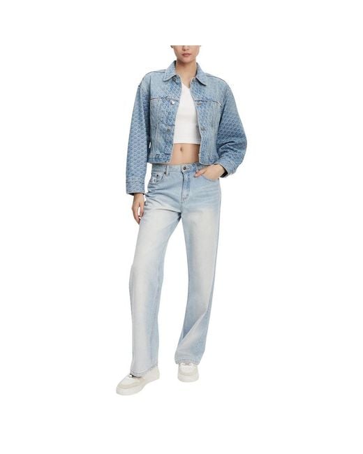 Calvin Klein Light Blue Cotton Denim Jacket