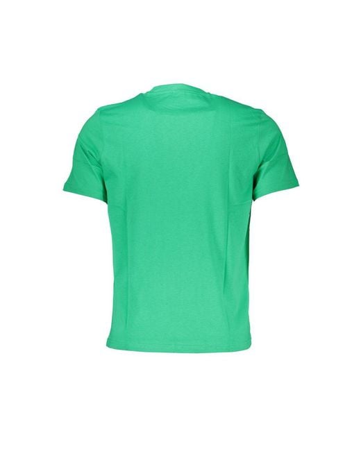 North Sails Green Cotton T-Shirt for men