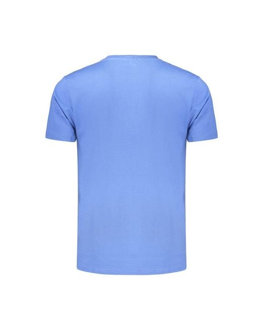 COVERI MOVING Blue Cotton Men's T for men