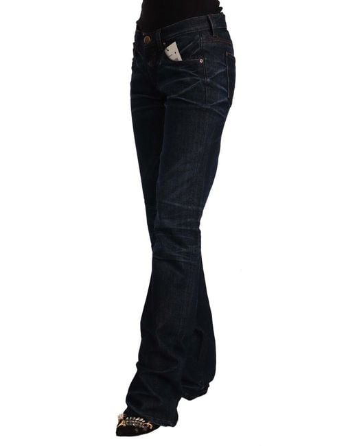 Ermanno Scervino Black Chic Dark Mid Waist Jeans