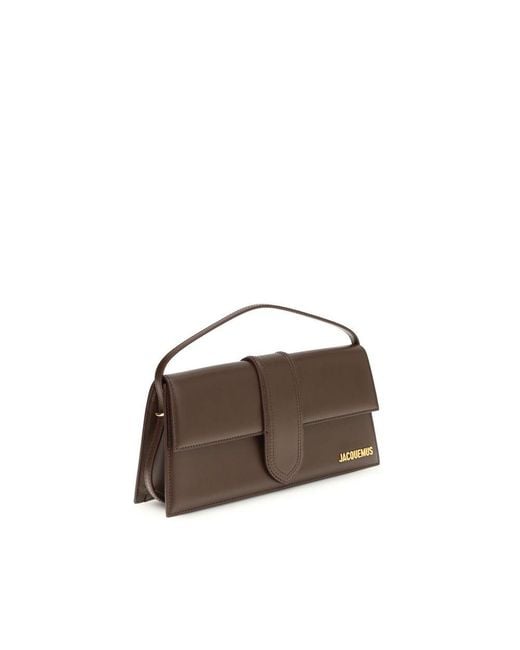 Jacquemus Brown Calf Leather Bos Taurus Shoulder Bag