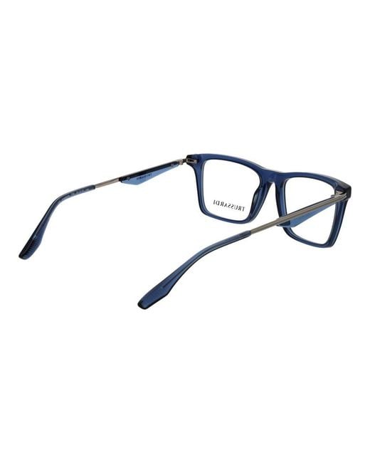 Trussardi Blue Acetate Glasses (frames) for men