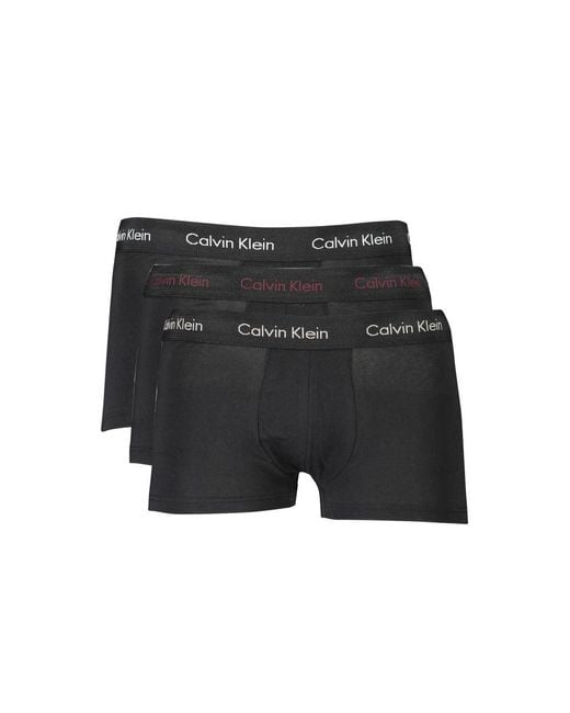 Calvin Klein Black Tri-Color Stretch Cotton Boxer Briefs Set for men
